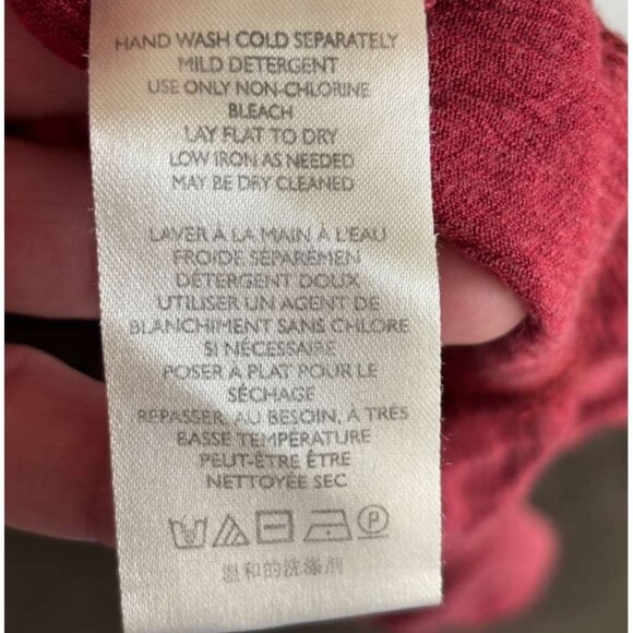 Free People Women Pretty Cozy Maxi Dress Maroon Size Small - Picture 4 of 14